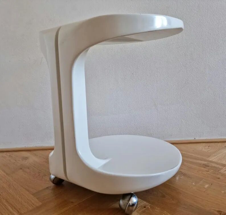 Midcentury Rare Side or Serving Table, Space Age Style, Italy, 1970s