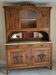 Grand buffet two-body from the 1910s - Solid wood, marble & bevelled mirror.