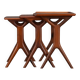 Set of 3 nesting tables by Johannes Andersen for CFC Silkeborg, 1960s
