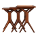 Set of 3 nesting tables by Johannes Andersen for CFC Silkeborg, 1960s