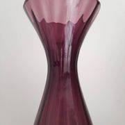 Grand vase en verre artisanal italien Empoli