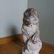 Lion garden statue in reconstituted stone