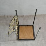 Table d'appoint en métal et carreaux de céramique, vers 1960