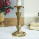 Small vintage lamp with its lampshade in toile de Jouy