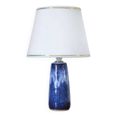 Glazed ceramic table lamp from Valholm, Denmark