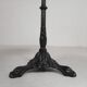 Bistro table with a cast iron base and a traffic sign as a tabletop, Paris 1920s.