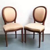 Louis XVI style medallion chairs