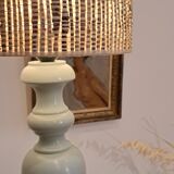 Vintage wooden table lamp from the 1980s revisited