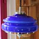Vintage blue opalina lamp