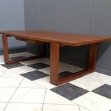 Large Teak coffee table with serving tray 1970s EMC Mobler Denmark