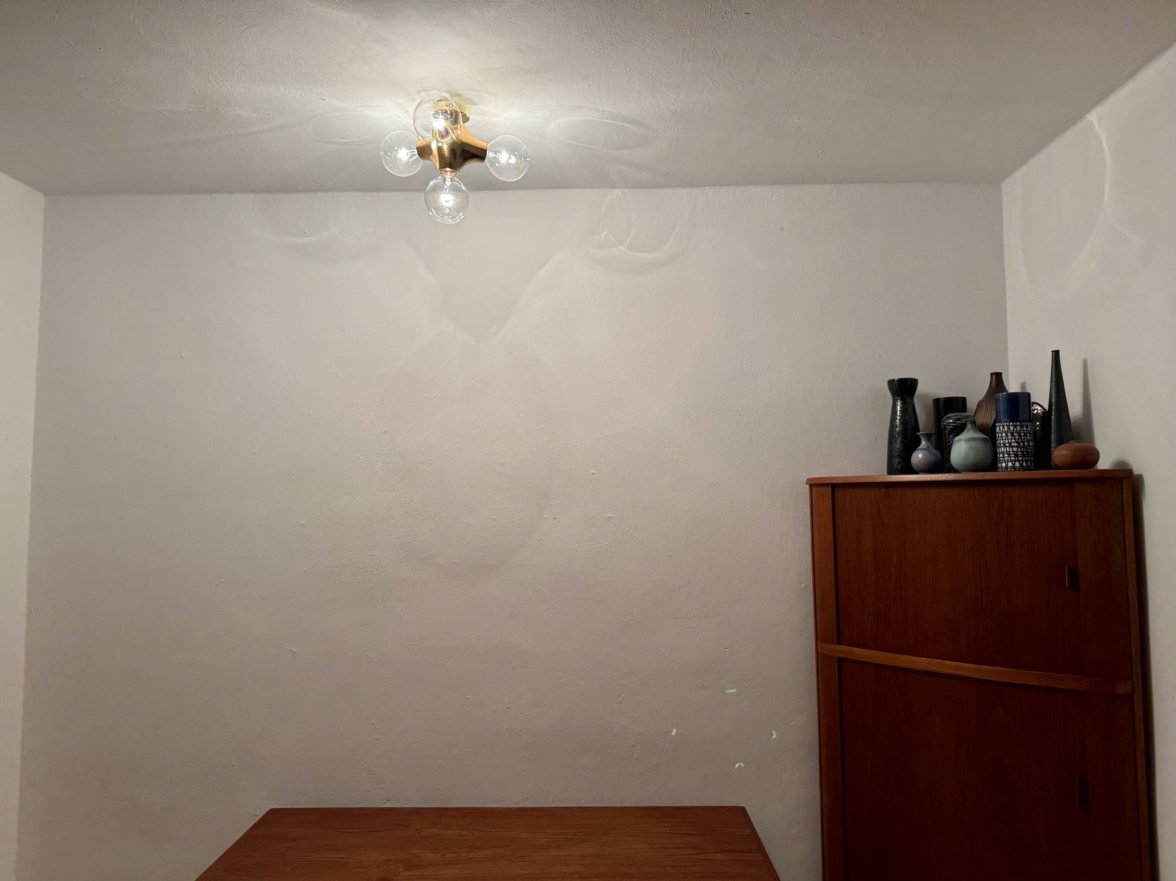 1 des 2 lampes encastrées Sputnik Gemini par Gebrüder Cosack