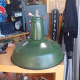 Vintage Industrial Suspension - Green Enamel -