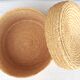 Straw covered basket