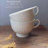 Duo of cream colored lunch cups from Wegdwood - England