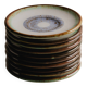 Set of 10 ceramic plates, vallauris, 1960s
