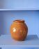 Vase en céramique moutarde orangé - fait main