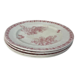 Set of 4 flat plates Onnaing Moisson
