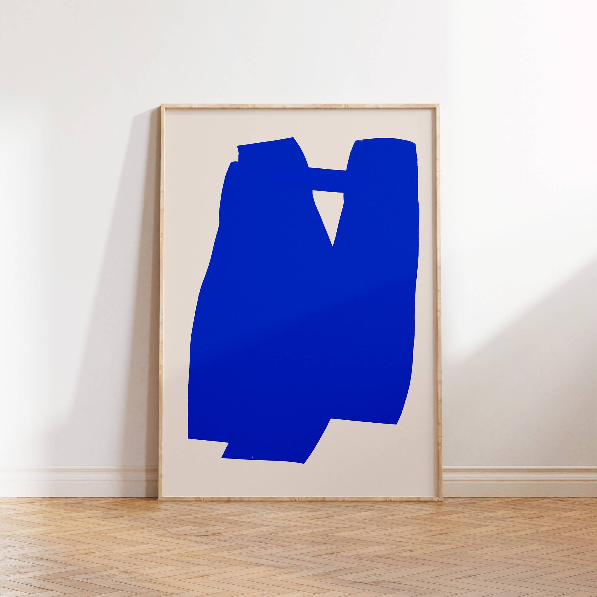 Impression giclée abstraite bleue, 50x70cm