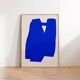 Impression giclée abstraite bleue, 50x70cm