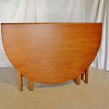 Scandinavian folding table in Jentic blond teak