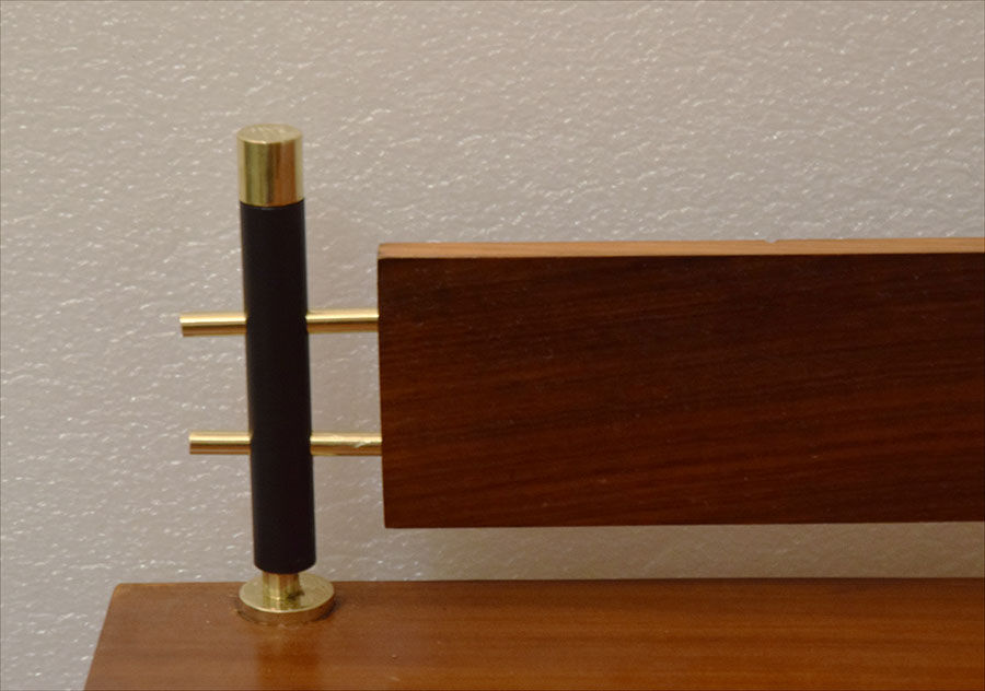 Mid-century decorated sideboard with internal lighting by Società Italiana Compensati Curvati