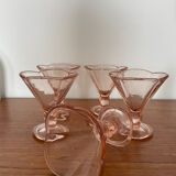 Vintage rosaline ice cream cups
