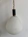 1950s glass globe pendant light
