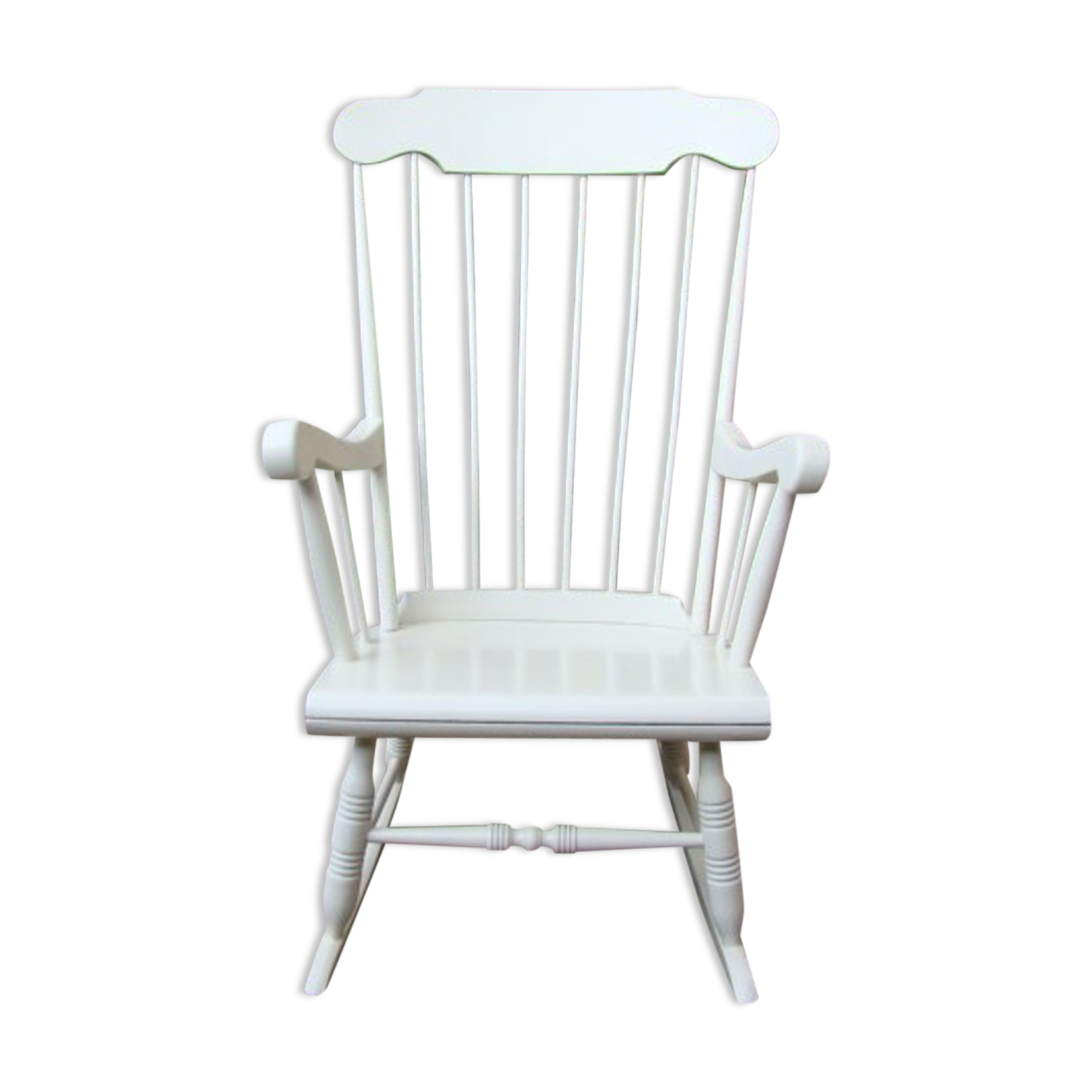 Rocking wood chair 50s