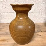 Brown ceramic vase