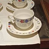 set of 6 Pagnossin ceramic tea cups and saucers from Treviso