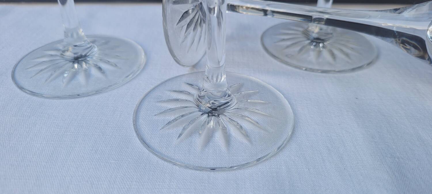 Set de 4 flûtes cristal