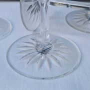 Set of 4 crystal flutes