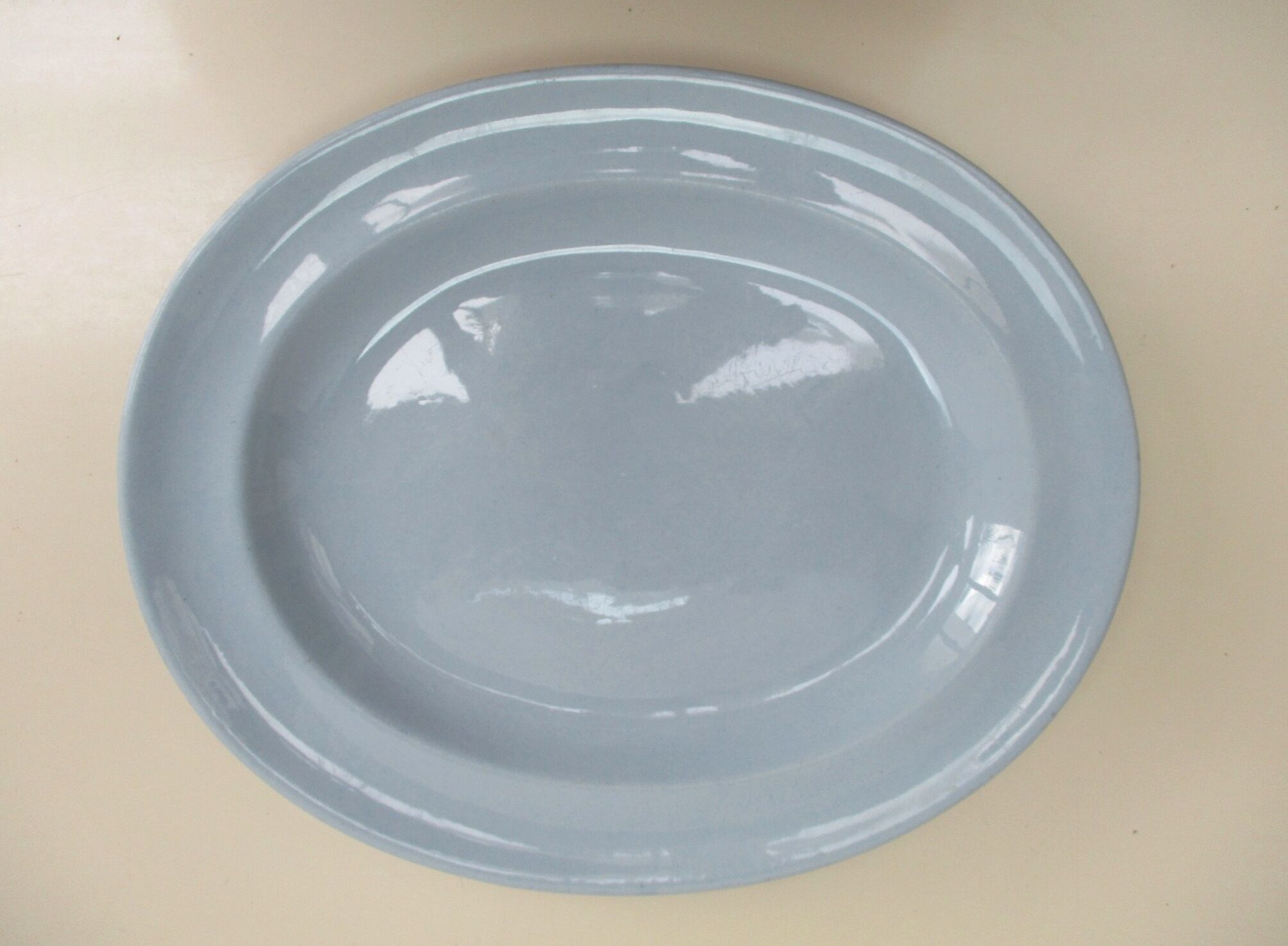 Plat Villeroy and Boch old blue earthenware