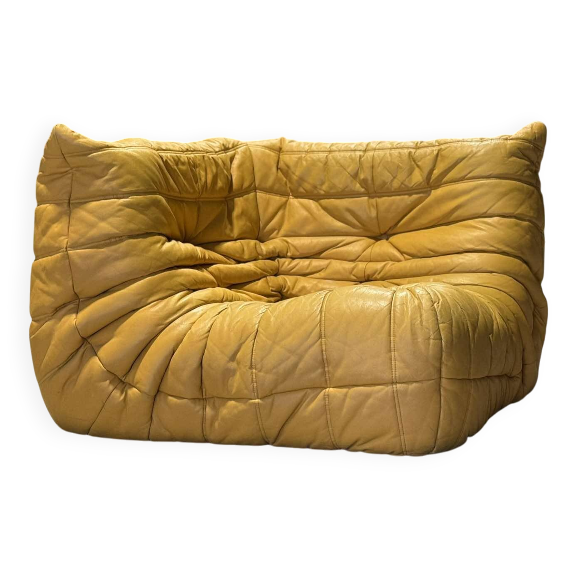Togo - ligne roset - yellow leather