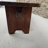 solid pine bench nursery school 1970 vintage