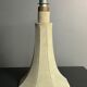 Midcentury suede leather large mushroom table lamp, 1960s-1970s