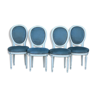 Suite of 4 Louis XVI style chairs