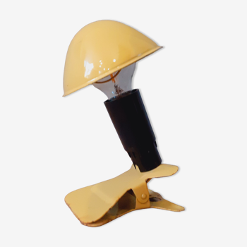 Lampe vintage année 50/60 à pince en tôle laquée