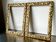Pair of antique art nouveau gilded wooden  frames