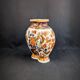 Chinese polychrome porcelain vase, Imari style, polybious shape, 20th century