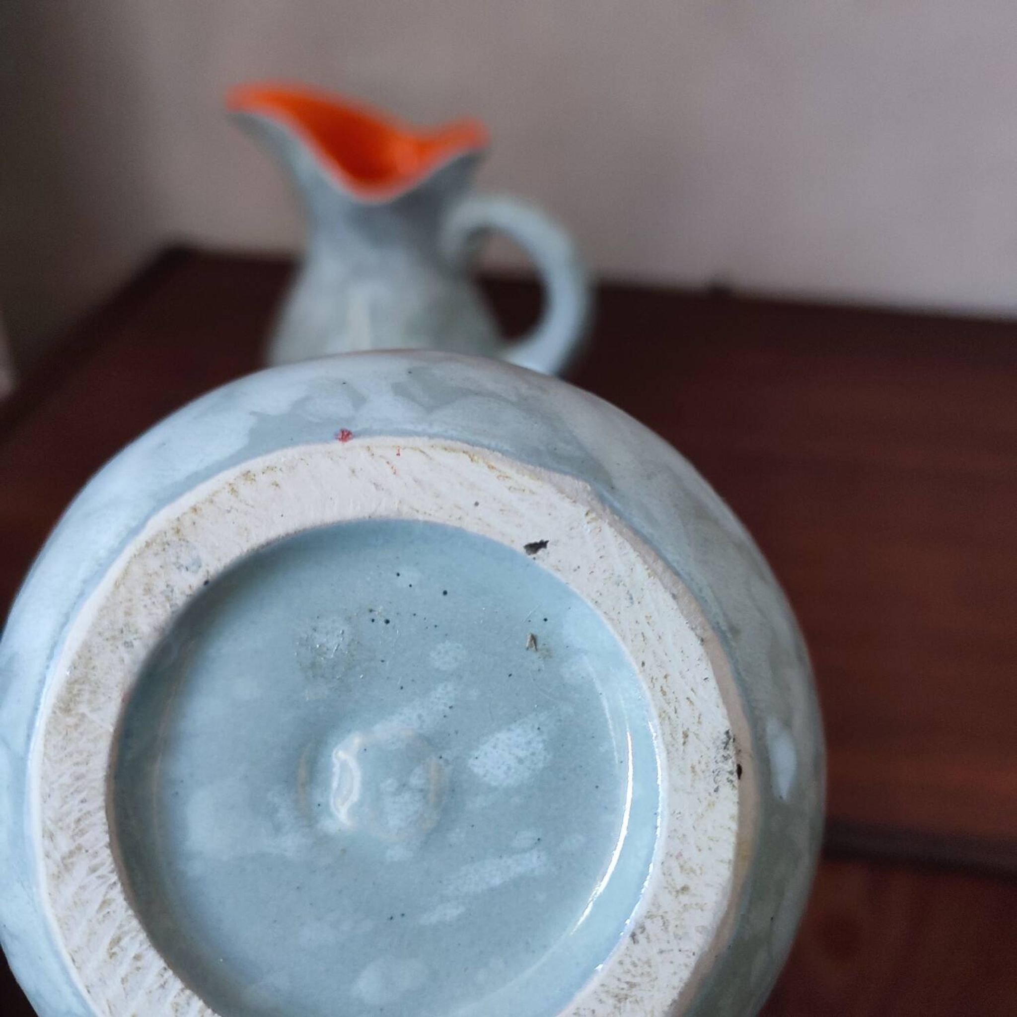 Pair of ceramic pitchers
