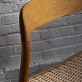 4x Niels Møller chair Model 75 in Oak, 1960s Denmark