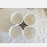 4 vintage Mugs Arcopal lotus