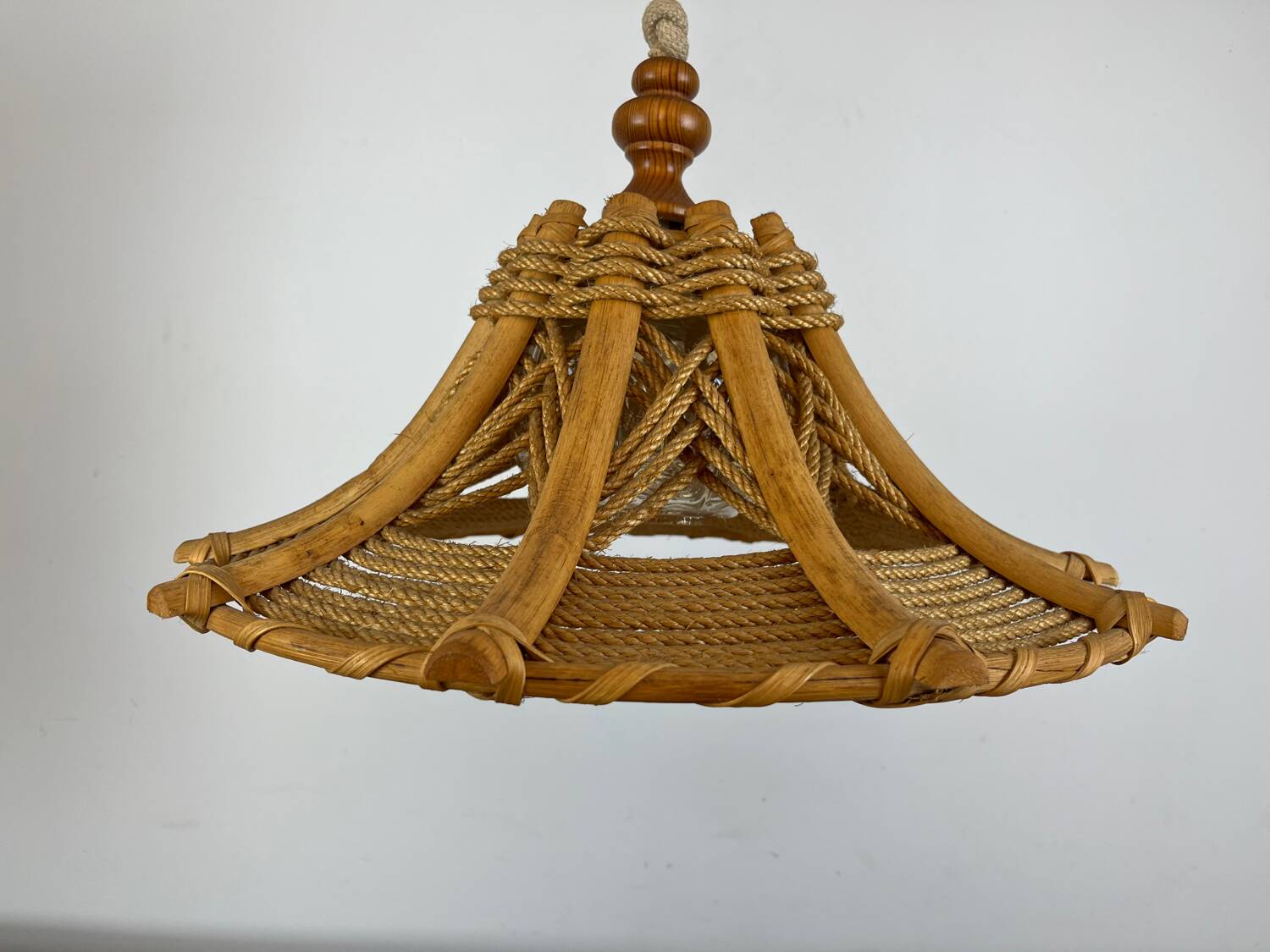 70s rope and rattan suspension