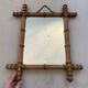 Miroir bambou vintage 44x50cm