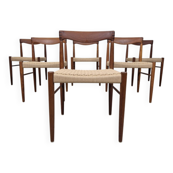 Prix pour 2 chaises ! H.W. Klein, Bramin vintage danois en papercord neuf.