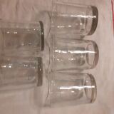 Set of 5 glasses of bubble bistros blown mouth
