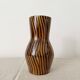 Vintage hand painted striped vase