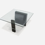 Italian marble and glass coffee table Ca.1970