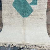 Handmade pure wool rug, size 100 x 200 cm